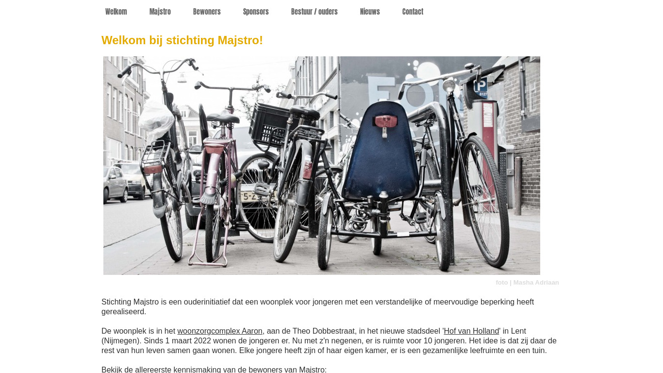 Website van Stichting Majstro