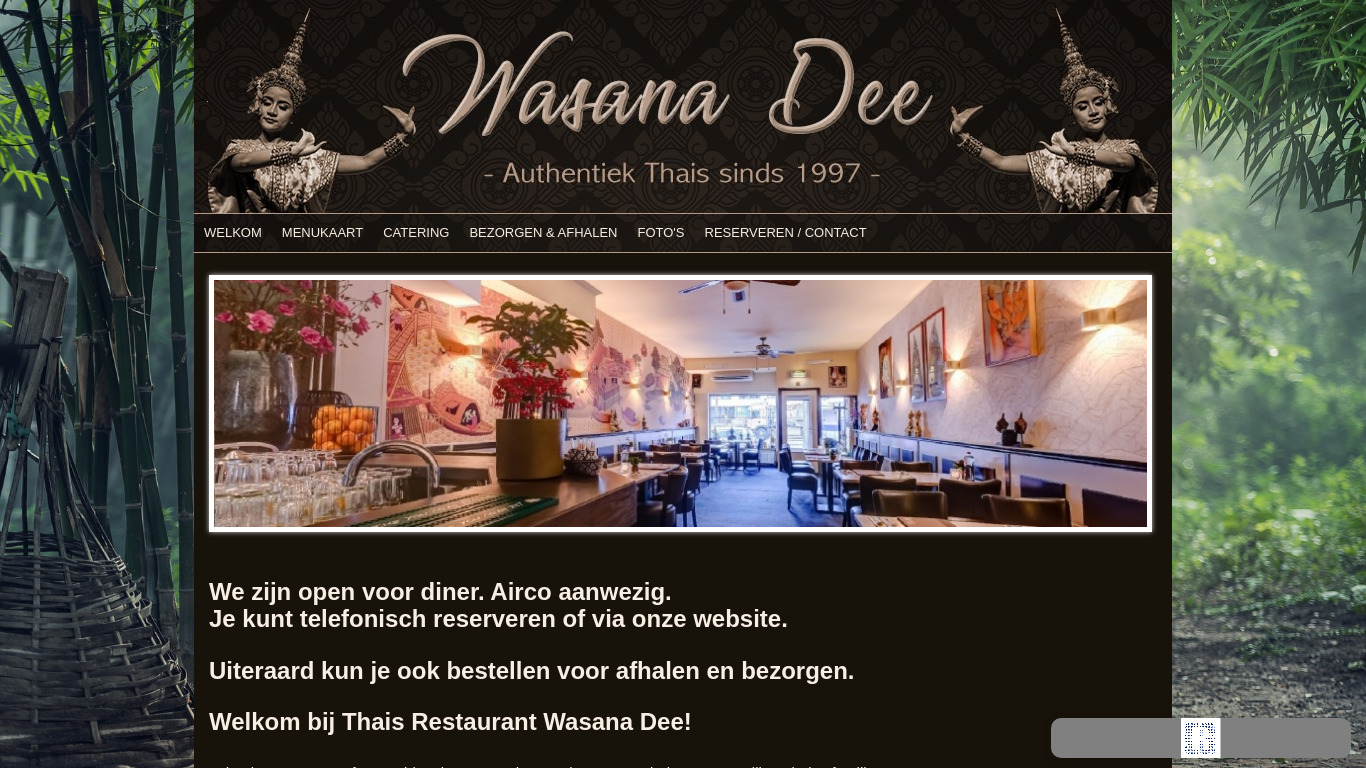 Website van Wasana Dee